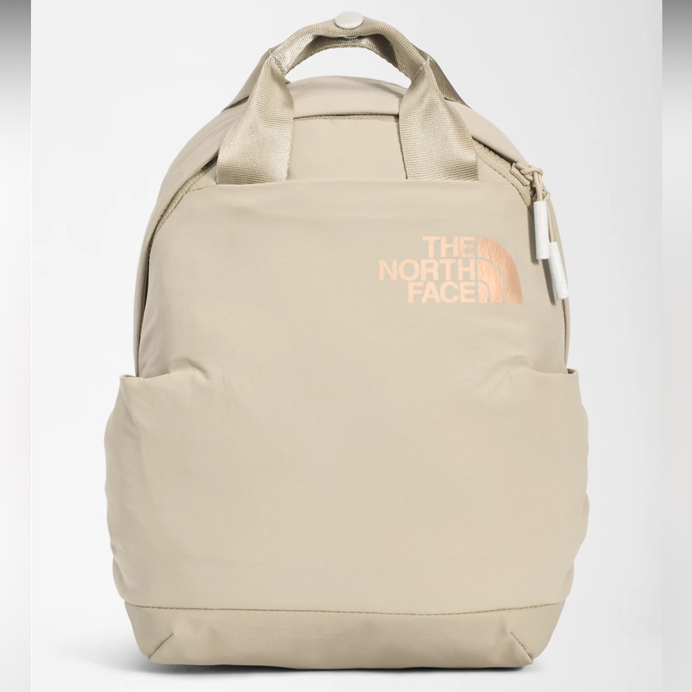 THE NORTH FACE -Women’s Never Stop Mini Backpack - NWT-COLOR GRAVEL / BEIGE/ TAN